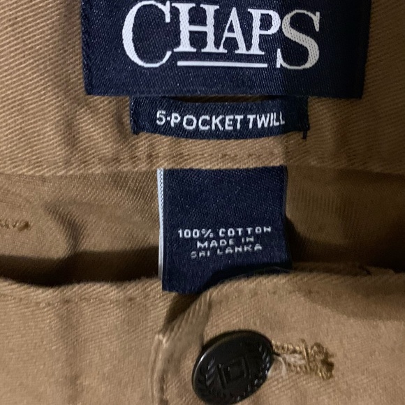 Chaps Mens Five Pocket Twill Pants, 40Wx 32L, Bronze Color, Worn Once - Picture 4 of 12